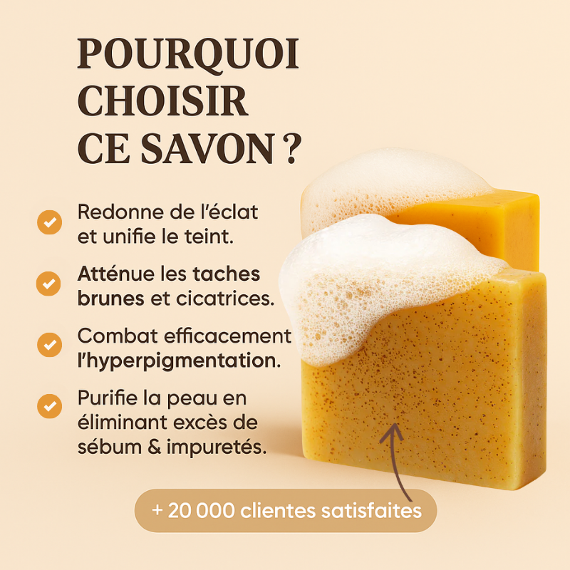 Savon au Curcuma Anti-Taches