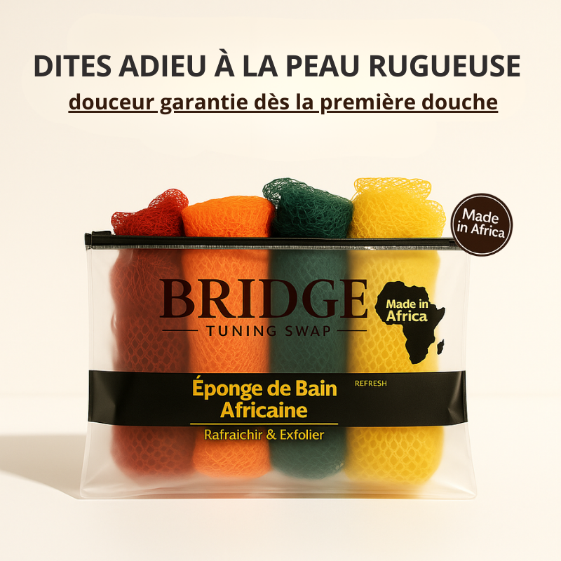 Éponge Filet Africaine – Exfolie, nettoie et adoucit – pour une peau saine et lisse