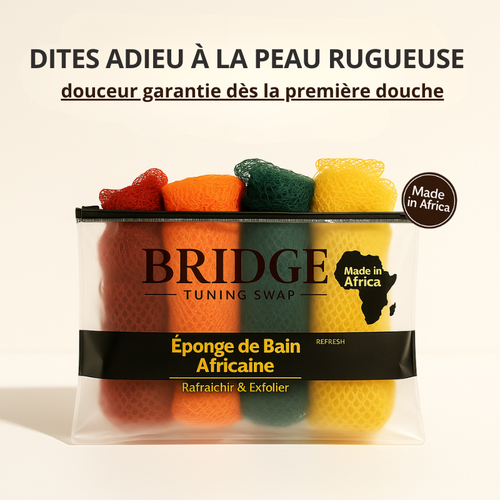 Éponge Filet Africaine – Exfolie, nettoie et adoucit – pour une peau saine et lisse